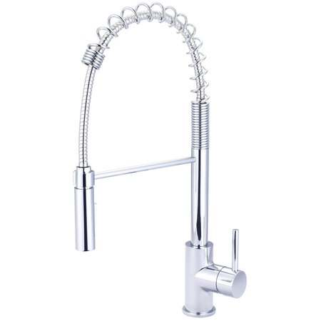 PIONEER Single Handle Pre-Rinse Spring Pull-Down Kitchen Faucet in Chrome 2MT280